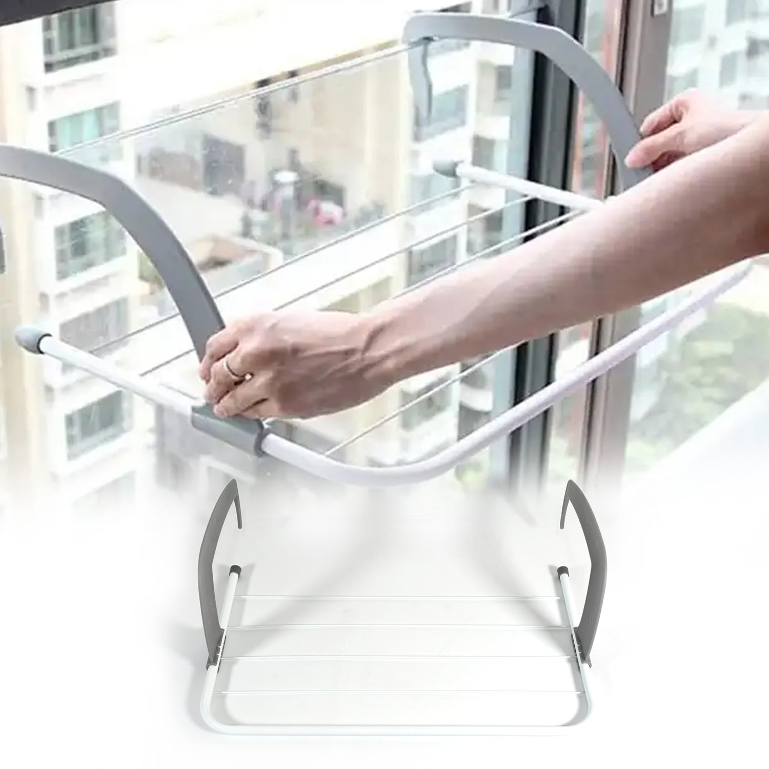 0333 Metal Steel Folding Drying Rack for Clothes Balcony Laundry Hanger for Small Clothes Drying Hanger Metal Clothes Drying Stand, Socks and Plant Storage Holder Outdoor / Indoor Clothes-Towel Drying Rack Hanging on The Door Bathroom 0333 Metal Steel Folding Drying Rack for Clothes Balcony Laundry Hanger for Small Clothes Drying Hanger Metal Clothes Drying Stand, Socks and Plant Storage Holder Outdoor / Indoor Clothes-Towel Drying Rack Hanging on The Door Bathroom